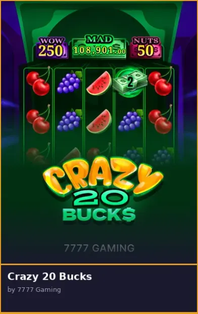 Crazy 20 Bucks
